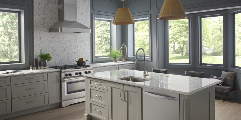 LX Hausys Viatera Rococo kitchen design