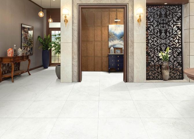 LX Hausys's H·FLOR LVT BLEACHED SAGE in Decotile Tile Collection