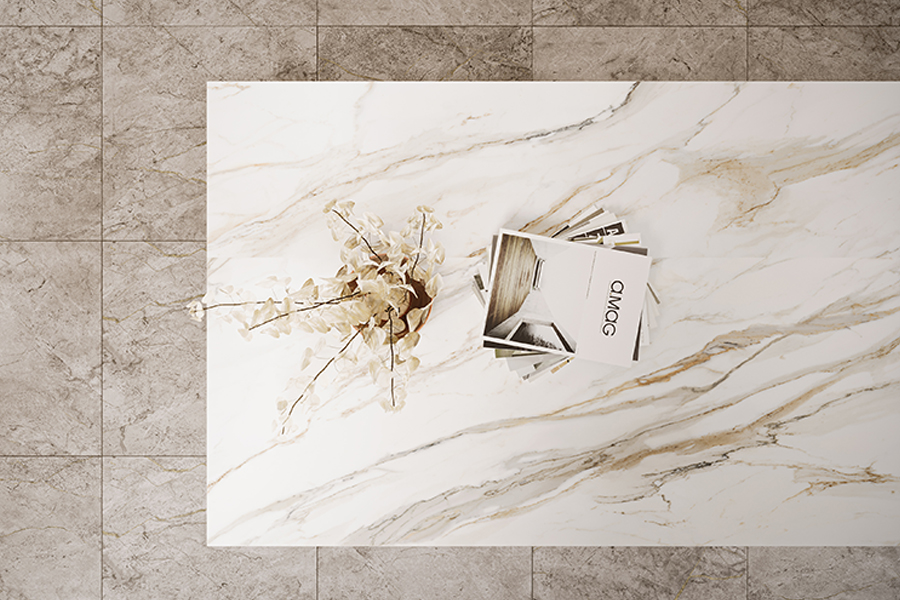 LX Hausys TERACANTO CALACATTA EXTREME White Marble Collection