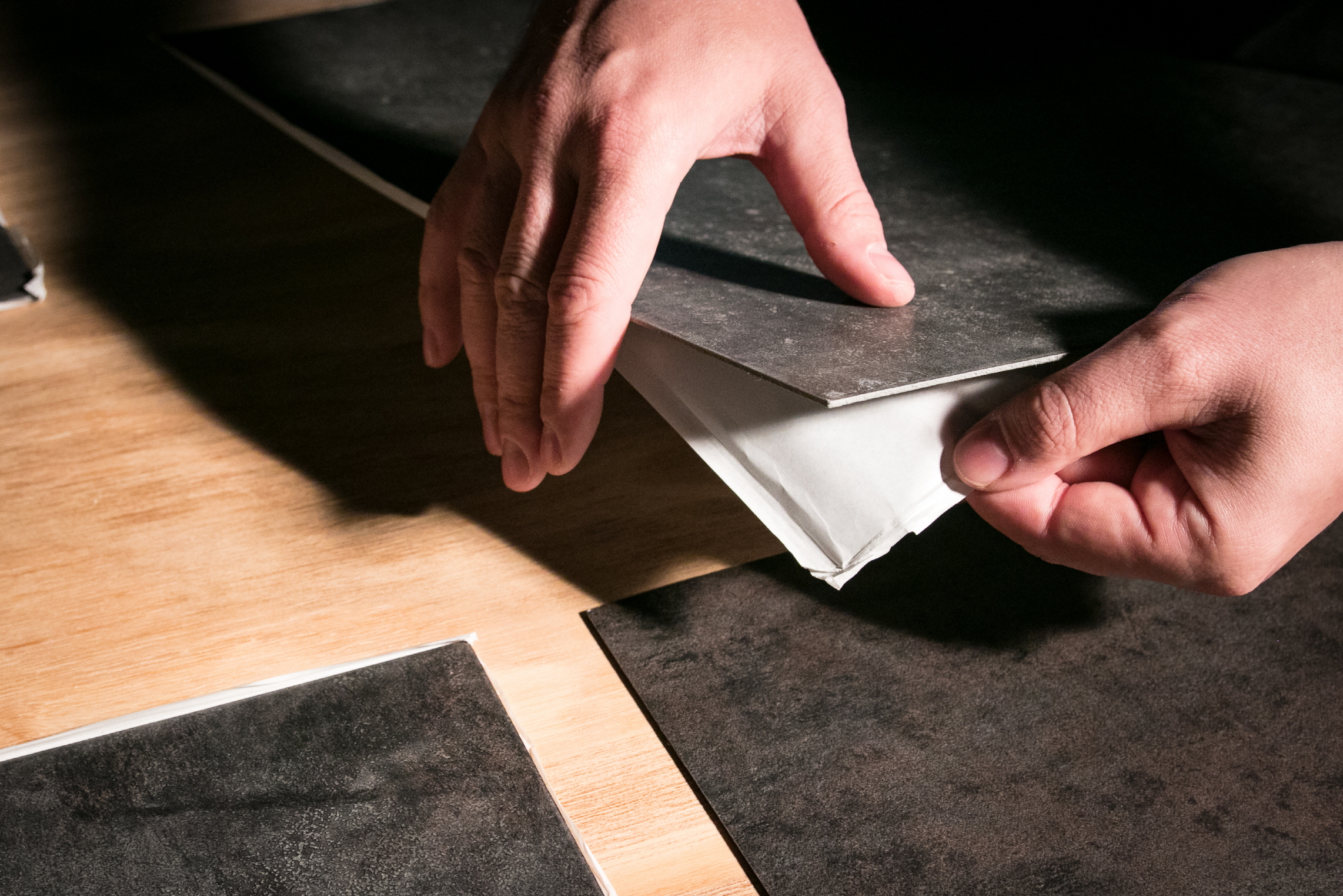 Peel-and-stick vinyl floor tiles are easy to DIY, replace, and budget-friendly.