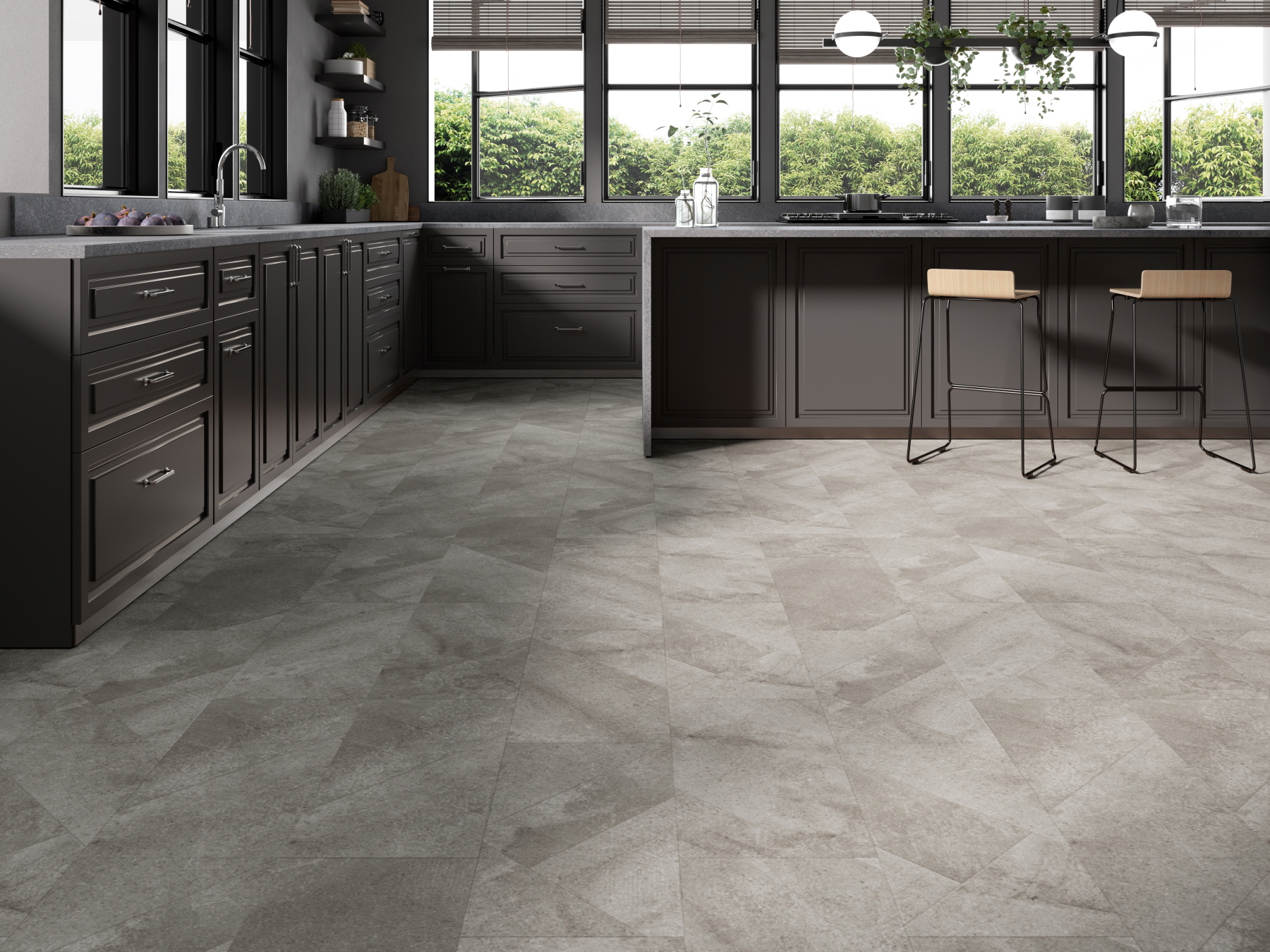 If you want to bring a sense of serenity to your kitchen space, choose luxury vinyl tile flooring from HFLOR.